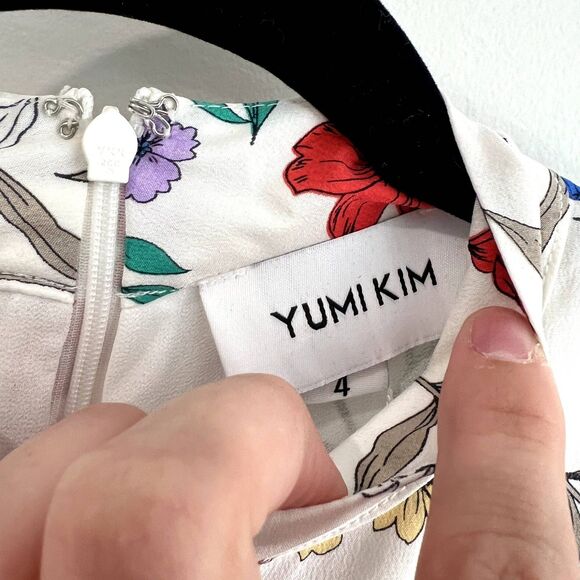 NWT Yumi Kim Night Fever Garden at Dawn 100% Silk Floral Mini Dress 4 - Picture 9 of 14